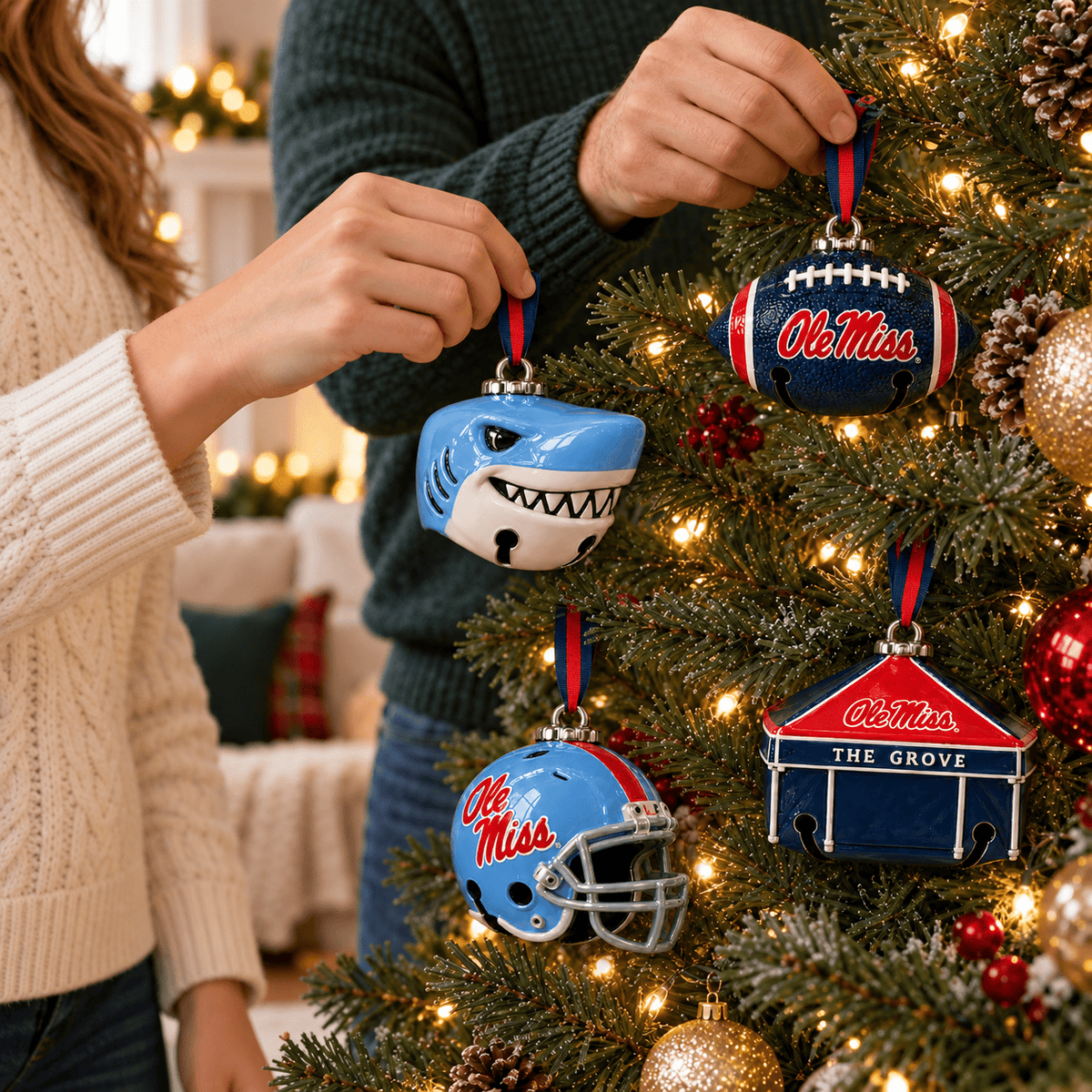 Premium OMR Christmas Bell Ornament TTMH