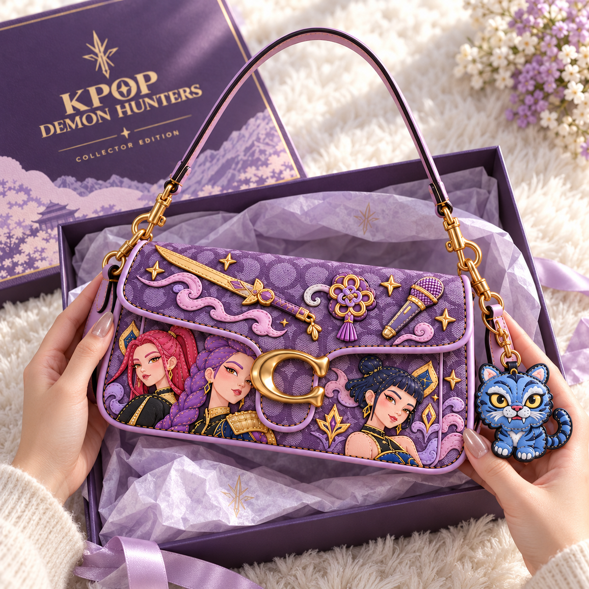 Premium KDH Coach Shoulder Cross With Charm NPL