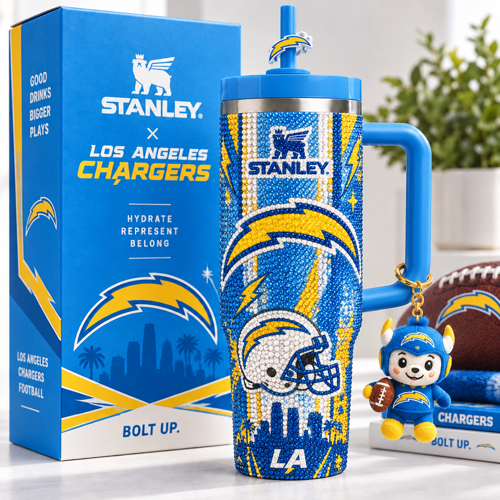 Los Angeles Chargers 40oz Tumbler With Handle TTNL